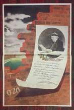 Poster Affiche Wilhelmina Wederopbouw 1944 OZO Henrion, Ophalen of Verzenden, Overige soorten, Nederland, Foto of Poster