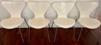 Arne Jacobsen Series 7 eetkamerstoelen (Vlinderstoelen), Ophalen, Gebruikt, Wit, Vier