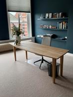 Handgemaakt massief houten bureau  239 x 87 cm : als nieuw, Huis en Inrichting, Bureaus, Ophalen of Verzenden, Zo goed als nieuw