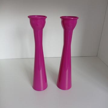 Vaas roze 2 stuks nieuw! beschikbaar voor biedingen