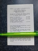 Bidprentje zuster Maria vd Hurk Helenaveen Reek 1892 1973, Ophalen, Bidprentje