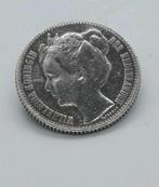 Zilveren Broche Wilhelmina 1907 stil verzet, Ophalen of Verzenden, Overige soorten, Nederland