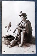 De duif komt luisteren naar zijn klarinetmuziek, uranotypie, Verzenden, Voor 1920, Ongelopen, Muziek