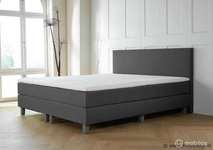 Online Veiling: Boxspring Florence afmeting 140 x 200, Beige, Huis en Inrichting, Slaapkamer | Bedden, Nieuw