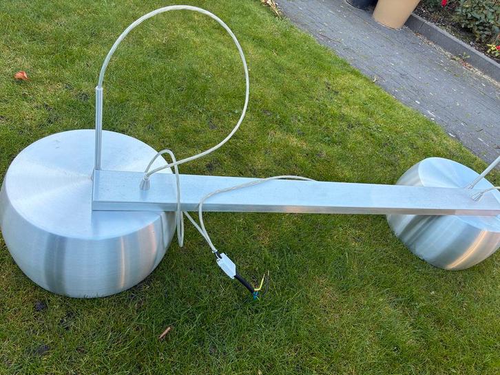 Eettafellamp, Huis en Inrichting, Lampen | Hanglampen, Gebruikt, Minder dan 50 cm, Metaal, Ophalen