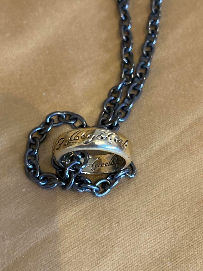 Lord of the Ring,  Ring aan Ketting, Sieraden, Tassen en Uiterlijk, Ringen, IJzer of Staal, Ophalen of Verzenden, Zo goed als nieuw