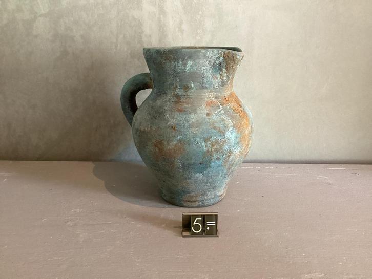 Oud kruikje/vaasje met patina, Antiek en Kunst, Curiosa en Brocante, Ophalen of Verzenden