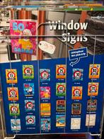 Party window signs 66 stuk incl dislpay, Ophalen of Verzenden, Nieuw