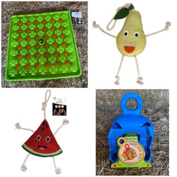 Paarden funpakket!  Snuffelmat + hooibal + foodie friend beschikbaar voor biedingen