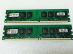 2 X 1 GB DDR2 Kingston KVR800D2N5K2 [MEM461] 0604, Ophalen of Verzenden, Zo goed als nieuw, DDR2, Desktop