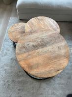 Mahonie Salontafel Set van 3, Gebruikt, Rond, Minder dan 50 cm, Overige houtsoorten