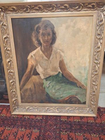 Schilderij: Portret van een Dame beschikbaar voor biedingen