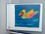 Walasse Ting Eenden print op board Galerie Delaive, Antiek en Kunst, Verzenden