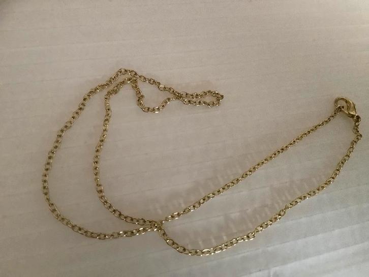 Mooi vintage  vergulde ketting, Sieraden, Tassen en Uiterlijk, Kettingen, Zo goed als nieuw, Overige materialen, Goud, Verzenden