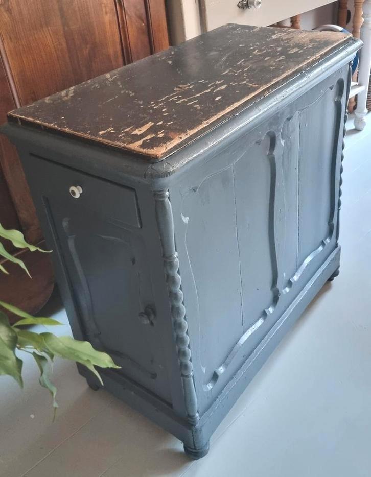 Vader en moeder kastje westfries kastje dienstbode kast 1890, Antiek en Kunst, Curiosa en Brocante, Ophalen