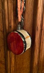 Kerstbal antiek rood trommeltje, Ophalen, Gebruikt