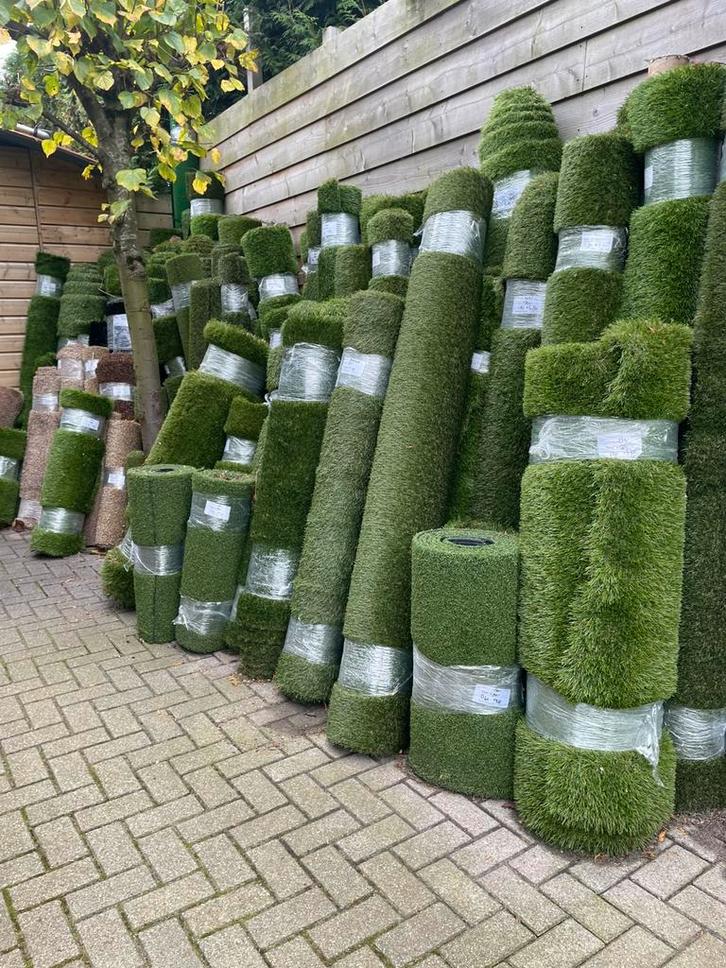 Goedkope kunstgras Coupons-verschillende soorten!, Tuin en Terras, Gras en Kunstgras, Nieuw, Kunstgras, 10 tot 20 m², Ophalen