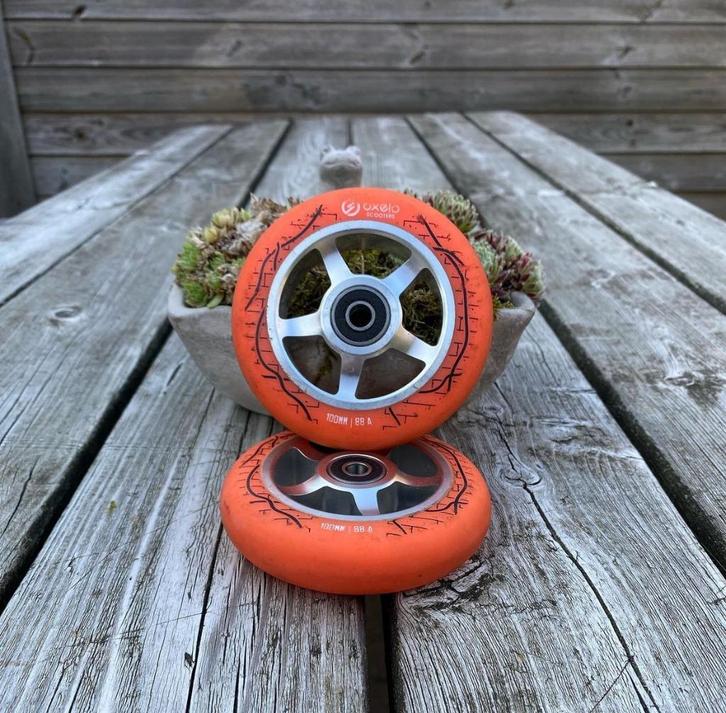 2x Nieuwe 100mm stuntstep wielen, Sport en Fitness, Overige Sport en Fitness, Zo goed als nieuw, Ophalen of Verzenden