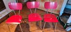 4 retro seventies sixties stoelen vintage, Ophalen of Verzenden, Zo goed als nieuw