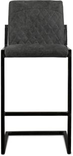 Barkruk Milano Caro jackson antraciet | Webshop, Met voetsteun, Nieuw, Ophalen of Verzenden, 90 cm of meer