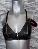 kinky/fetish leatherlook bh XS, Hunkemöller, Ophalen of Verzenden, Zwart, BH
