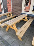 Picknick tafel, Tuin en Terras, Picknicktafels, Ophalen, Zo goed als nieuw, Rechthoekig, Hout