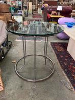 Tafel mooie Bauhaus bijzettafeltje jaren 70 80 stijl., Huis en Inrichting, Minder dan 55 cm, Ophalen of Verzenden, Zo goed als nieuw