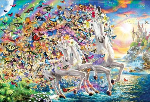 Legpuzzel 2000 stukken eurographics Unicorn eenhoorn, Hobby en Vrije tijd, Denksport en Puzzels, Nieuw, Legpuzzel, Meer dan 1500 stukjes
