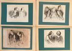 4 litho’s DAUMIER ca. 1840, Ophalen