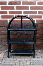 Vintage rotan kastje - zwart, Ophalen of Verzenden