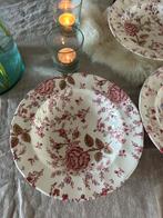 Rose Chintz Johnson bros diepe borden 6x, Antiek en Kunst, Antiek | Servies los, Ophalen