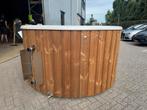 Hottub met externe kachel, Ophalen, Zo goed als nieuw, Vast