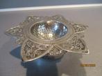 Sterling Silver theezeefje met lekbakje gemerkt, Antiek en Kunst, Ophalen of Verzenden, Zilver