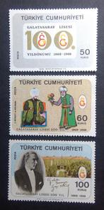1968 Turkije 100 jaar Galatasaray lyceum, Postzegels en Munten, Ophalen of Verzenden, Overige landen, Postfris