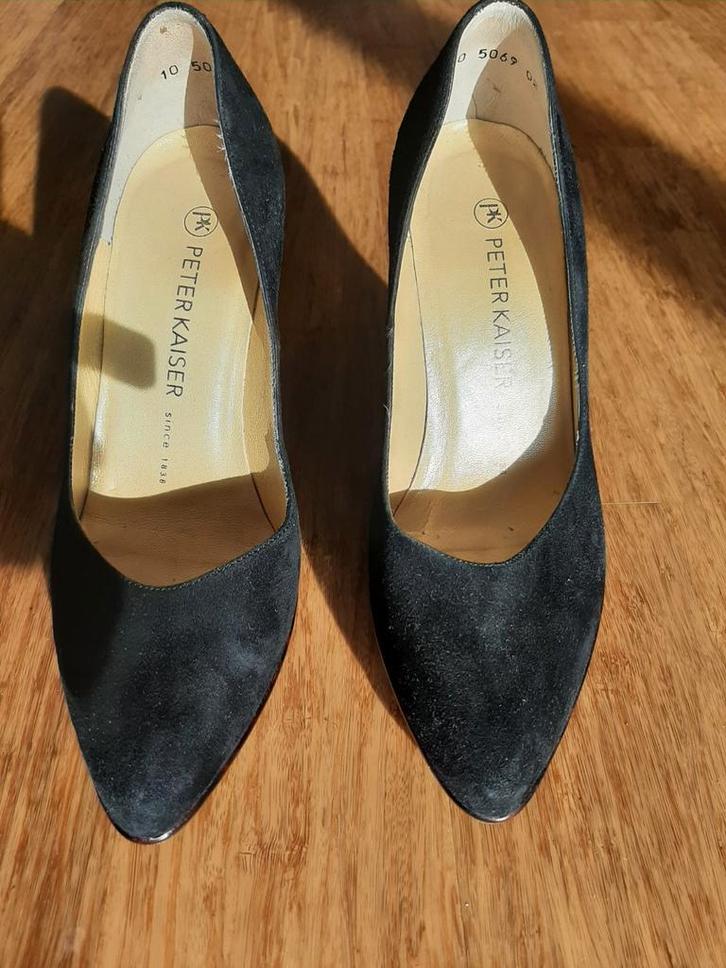 Peter Kaiser Zwarte Pumps Maat 37 Tijgerprint hak 10 cm+zool, Kleding | Dames, Schoenen, Nieuw, Pumps, Zwart, Ophalen of Verzenden