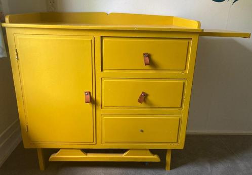 Geel gepimpte commode, Kinderen en Baby's, Kinderkamer | Commodes en Kasten, Gebruikt, Commode, 90 tot 105 cm, 100 cm of meer