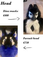Fursuit commissions, Hobby en Vrije tijd, Kostuums, Theaterbenodigdheden en LARP, Ophalen of Verzenden, Nieuw, Accessoires