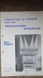 Bladmuziek orgel: Hernhutters avondlied, Piet Rippen, Gebruikt, Artiest of Componist, Populair, Ophalen