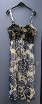Madeleine wit / blauw gebloemde maxidress jurk nieuw M 37679, Kleding | Dames, Blauw, ., Nieuw, Ophalen of Verzenden