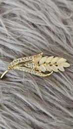 Nieuwe Broche met Glitter & Beige Steentjes, Ophalen of Verzenden