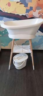 Bebe-Jou Badstandaard + Babybad - Wit, Ophalen, Zo goed als nieuw, Badje, Bébé-jou