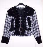 Jas 38 40 Zwart Wit Merk Prestige ( Jool ), Kleding | Dames, Maat 38/40 (M), Verzenden, Zwart, Prestige