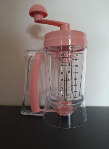 Poetsqueen Pannenkoekenmixer roze, zo goed als nieuw beschikbaar voor biedingen