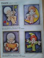4 clown gietmallen om gips te gieten, Hobby en Vrije tijd, Gebruikt, Ophalen of Verzenden, Materiaal