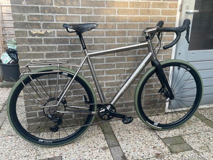 Van Nicholas Rowtag L 57 Titanium, Fietsen en Brommers, Fietsen | Racefietsen, Zo goed als nieuw, Heren, Overige merken, 10 tot 15 versnellingen
