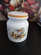 Vintage Frans brocante Moustiers pot, Huis en Inrichting, Keuken | Potten en Pannen, Overige materialen, Pot, Bus of Blik, Ophalen of Verzenden