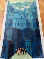 Modern schilderij in blauw - Armando P. Dantas, Braziliaans, Ophalen
