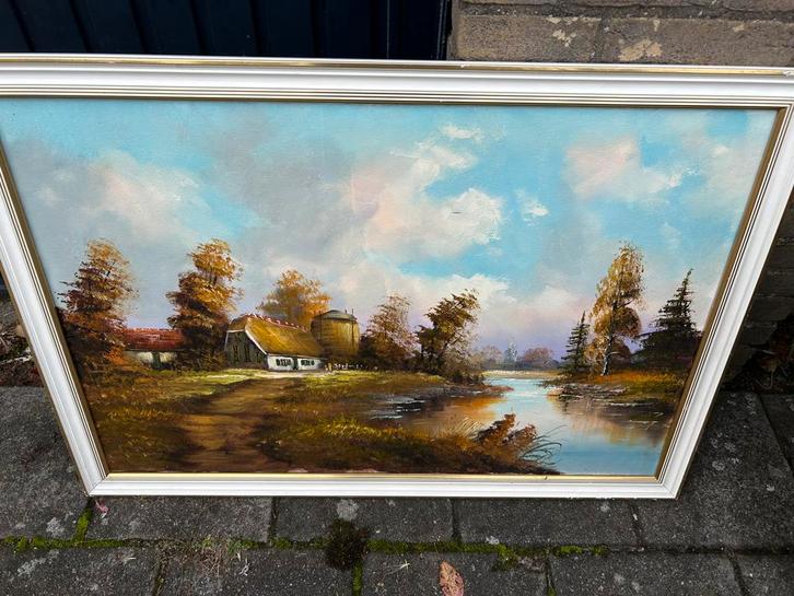 Van Mourik. Boerderij gezicht, Antiek en Kunst, Kunst | Schilderijen | Klassiek, Ophalen of Verzenden