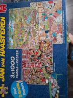 Jan van Haasteren 3x1000 Puzzel + Posters, Een of twee spelers, Ophalen of Verzenden, Zo goed als nieuw, Jumbo