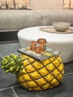 Bijzettafeltje kruk beeld ornament banaan of ananas, Huis en Inrichting, Woonaccessoires | Overige, Kwastje-over-Kastje, Nieuw